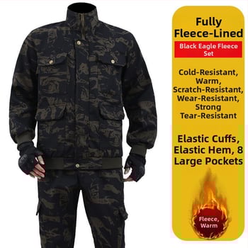 Atsparūs dilimui vyriški darbo drabužiai — nailono audinys, pagrindinis linas, suaugęs vyras, su kaklo etikete