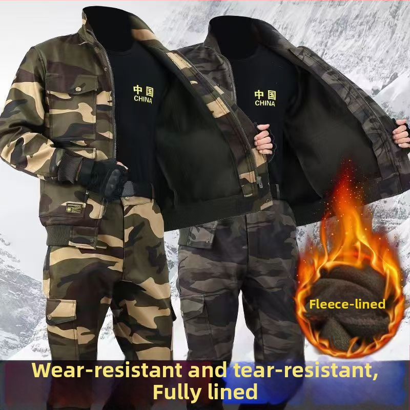 Atsparūs dilimui vyriški darbo drabužiai — nailono audinys, pagrindinis linas, suaugęs vyras, su kaklo etikete