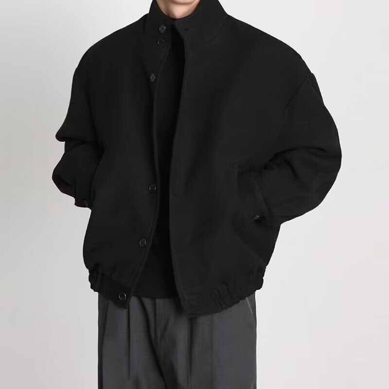 Jakna - korejskog stila, vunena vanjska jakna sa stojećim ovratnikom i patentnim zatvaračem, za proljeće i jesen