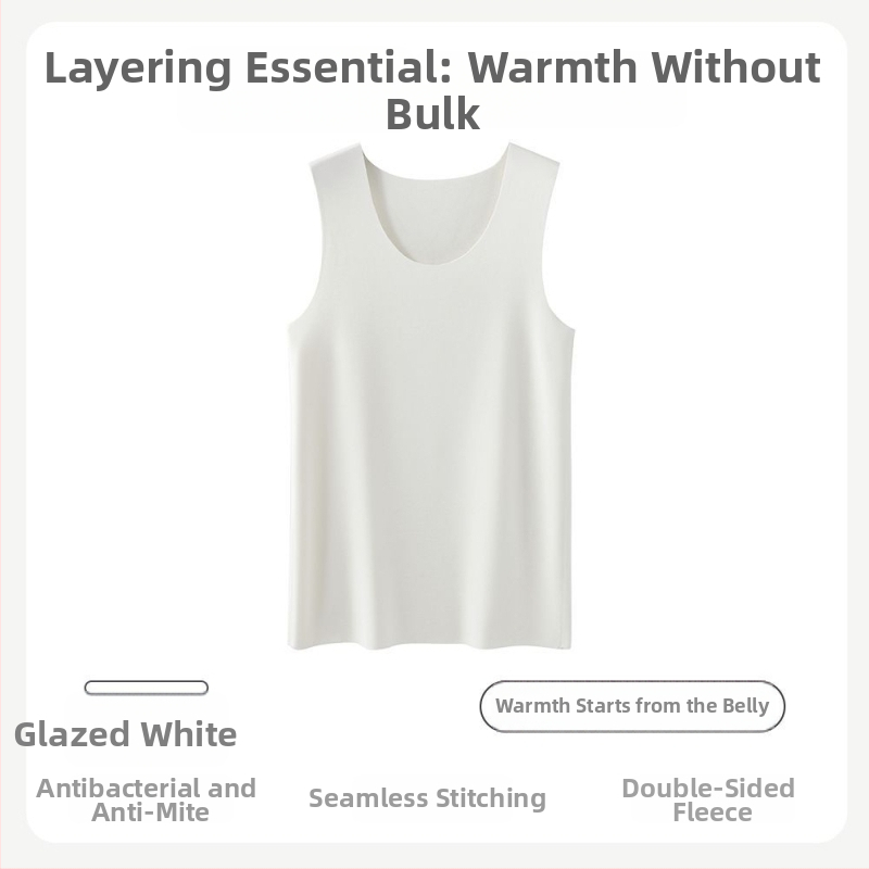 Vyrų šiluminė liemenė su Y forma, be siūlių, 100% medvilnė, savireguliuojantis vidinis sluoksnis, pavasaris 2024