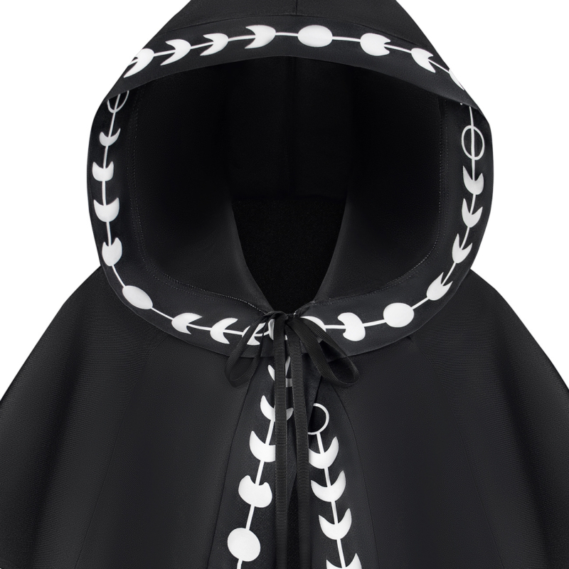 Viduramžių gobtuvinė mantija sceniniam cosplay – unisex, 100% poliesteris, cheminių pluoštų mišinys, žiemos kolekcija 2022