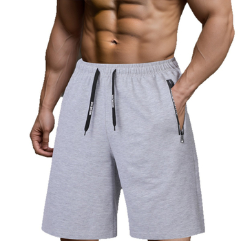 Vyrų laisvalaikio sportiniai šortai europietiško dydžio su šonine kišene ir paslėptu užtrauktuku, audinys imitacinis medvilninė twill, 95% poliesteris, 5% elastanas, mikroelastiškumas, sportinis stilius, tiesus kirpimas