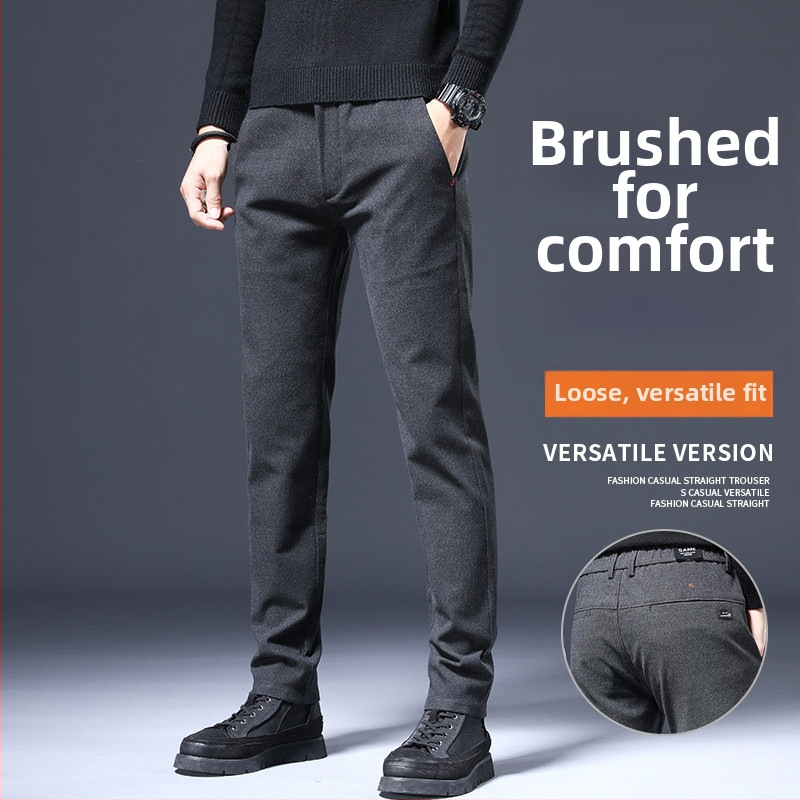 Vyrų sportinės kasdienės kelnės – tiesus kirpimas, slim fit, vidutinio juosmens aukštis, poliesterio mišinys