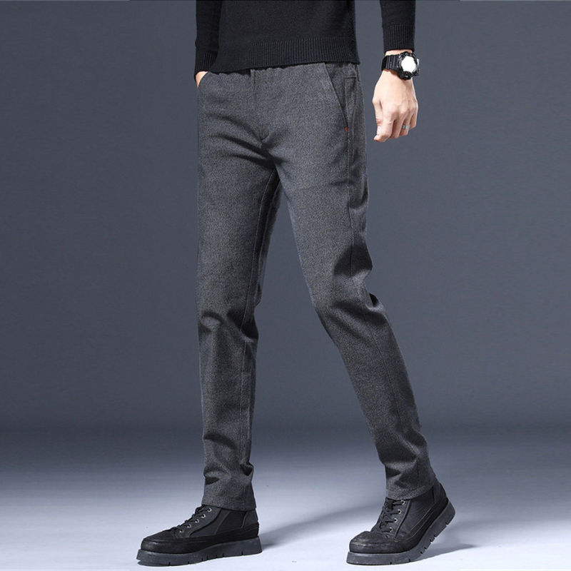 Vyrų sportinės kasdienės kelnės – tiesus kirpimas, slim fit, vidutinio juosmens aukštis, poliesterio mišinys