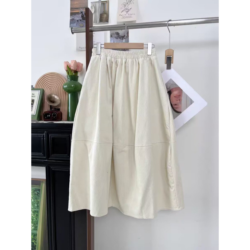 Duga suknja od konoplje, uski kroj, 95% konopnog materijala, elegantan gradski stil, jesen 2025