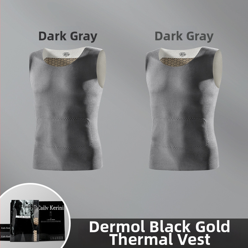 Meeste termovest, õmblusteta, varrukateta, slim-fit, fliisvooder, Derong-kangas, talvise baasriideks