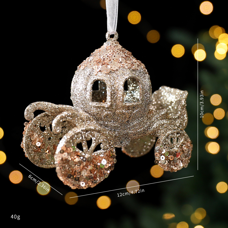 Ακρυλικά διακοσμητικά για χριστουγεννιάτικο δέντρο με μενταγιόν-χιονονιφάδα – κορεατικό στυλ, εκλεπτυσμένο, ελαφρύ πολυτελές