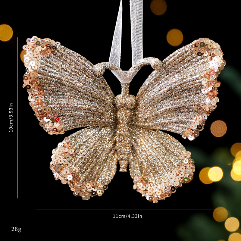 Ακρυλικά διακοσμητικά για χριστουγεννιάτικο δέντρο με μενταγιόν-χιονονιφάδα – κορεατικό στυλ, εκλεπτυσμένο, ελαφρύ πολυτελές