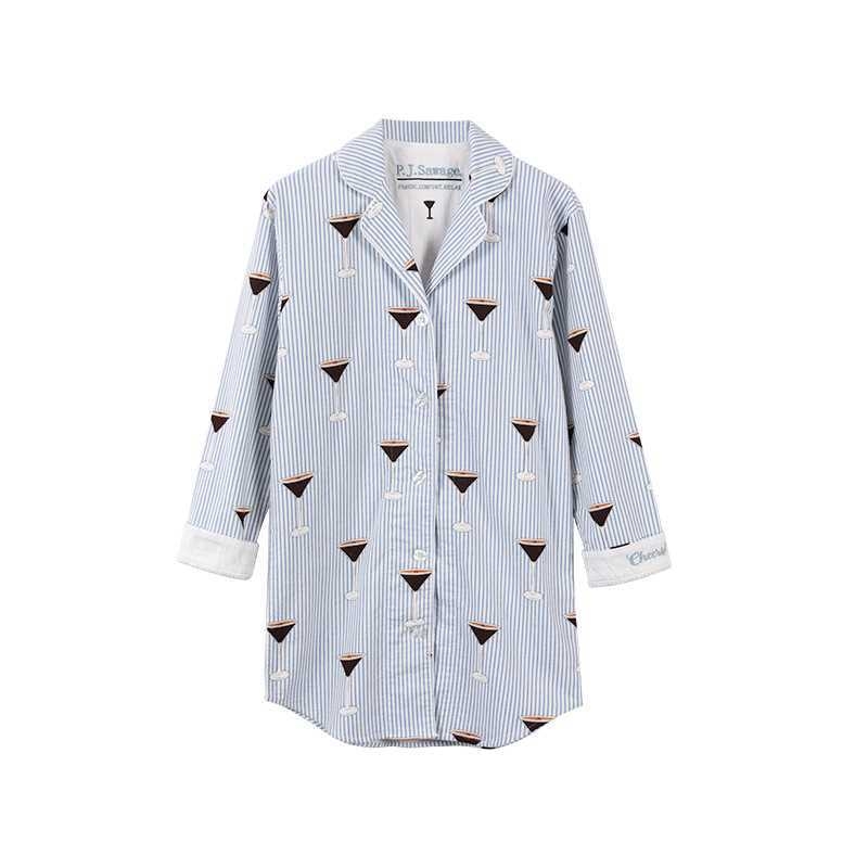 Pamut bolyhosított pizsama szett galléros nyakkal, hosszú ujjú, 181–200 g/m2, kényelmes otthoni viselet nőknek, téli–tavaszi–őszi időszakra