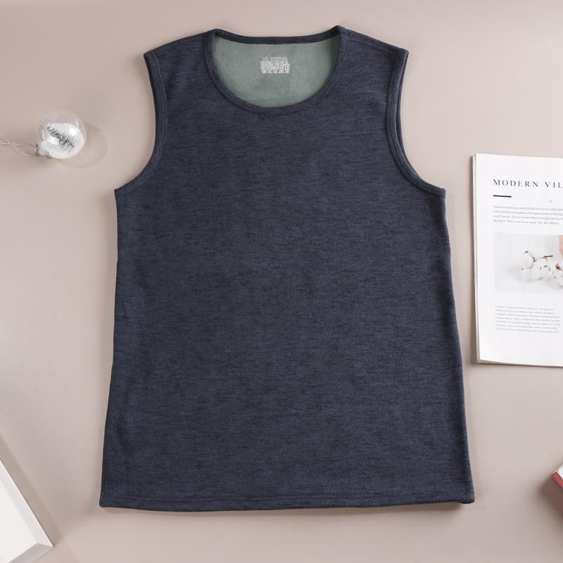 Meeste termovest fliisi vooderdusega, Oli velvet kangas, ekstra paks (301–350 g/m²), kapuutsiga, sobib baas- või väline riietus