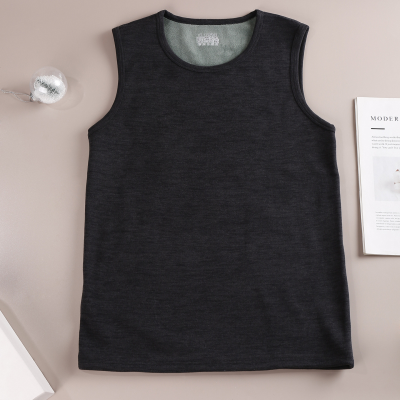 Meeste termovest fliisi vooderdusega, Oli velvet kangas, ekstra paks (301–350 g/m²), kapuutsiga, sobib baas- või väline riietus