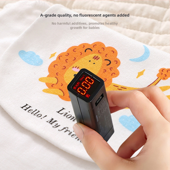 Vaikų medvilninis rankšluostis su karikatūrų dizainu, spauda ir paprastas audimas, pritaikomas