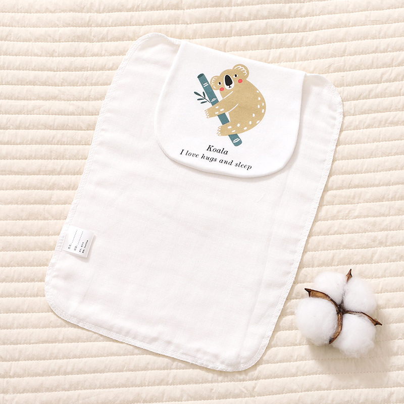 Vaikų medvilninis rankšluostis su karikatūrų dizainu, spauda ir paprastas audimas, pritaikomas