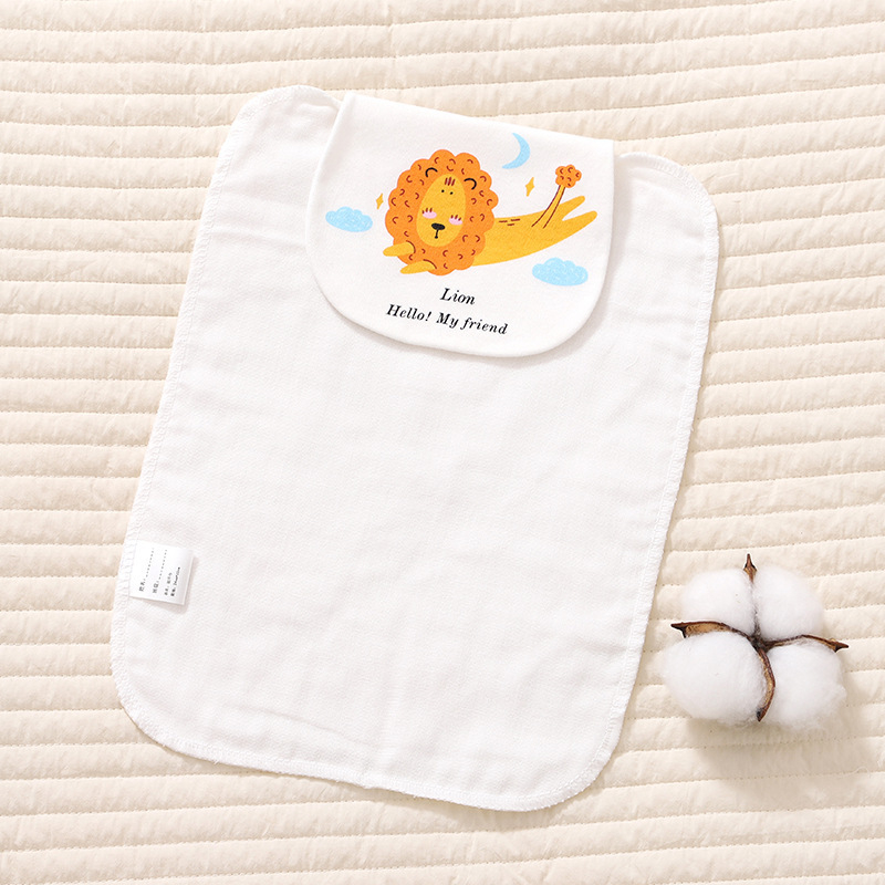 Vaikų medvilninis rankšluostis su karikatūrų dizainu, spauda ir paprastas audimas, pritaikomas