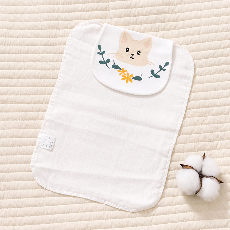 Vaikų medvilninis rankšluostis su karikatūrų dizainu, spauda ir paprastas audimas, pritaikomas