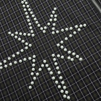 Helmestega ruuduline särk-jakk, 100% puuvill, hingav, pikkade varrukatega, vaba lõige, kevad-sügis