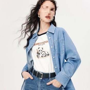 Cămașă satin cu guler polo, croială lejeră, primăvara 2025