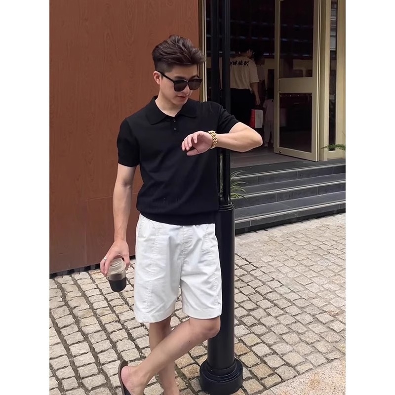 Спортни Бермуда шорти с еластична талия и колан, закопчаване с връзка, половин дължина, дишащ полиестер с влагоотвеждащи свойства, права кройка