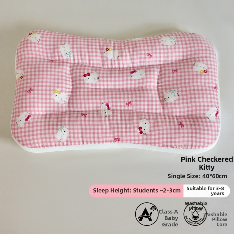 LIFE HOME Vaikų kaklo palaikymo miego pagalvė – aukštis 3–7 cm, poliesterio pluošto užpildas, svoris 0–0,5 kg