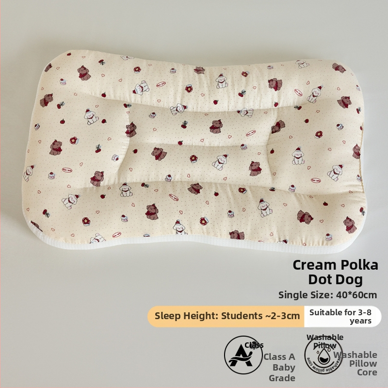 LIFE HOME Vaikų kaklo palaikymo miego pagalvė – aukštis 3–7 cm, poliesterio pluošto užpildas, svoris 0–0,5 kg