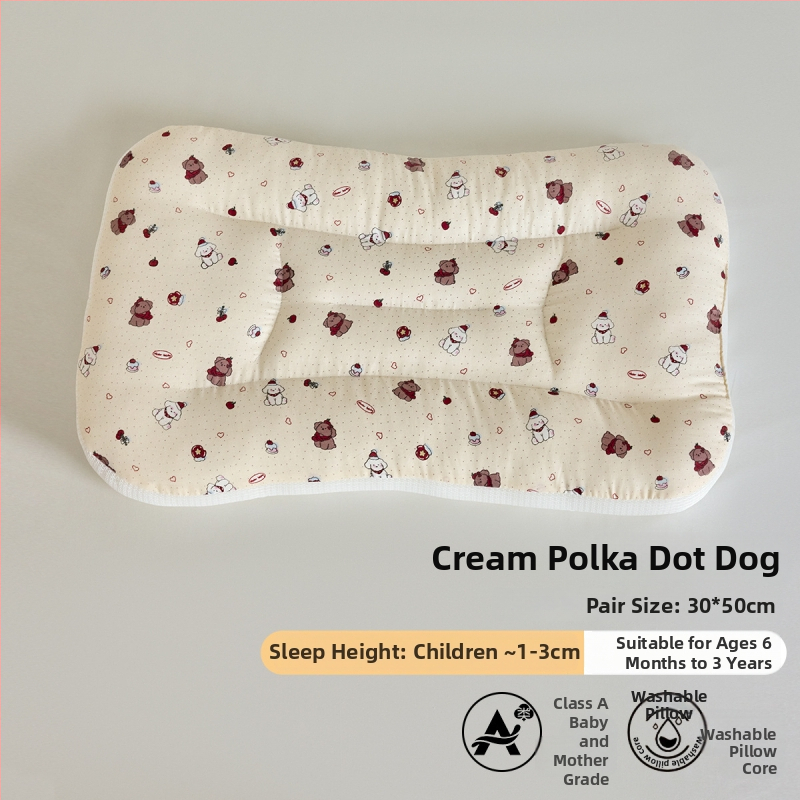 LIFE HOME Vaikų kaklo palaikymo miego pagalvė – aukštis 3–7 cm, poliesterio pluošto užpildas, svoris 0–0,5 kg