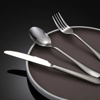 Nerūdijančio plieno peilių, šaukštų ir šakelių rinkinys – vienalytis dizainas, šiuolaikiškas ir paprastas stilius, specifikacijos 888