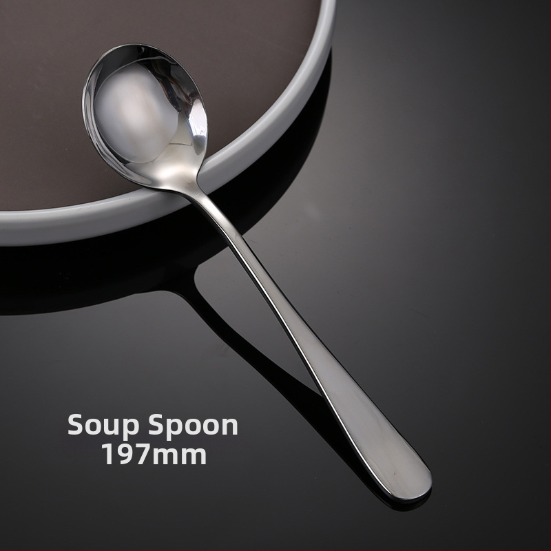 Nerūdijančio plieno peilių, šaukštų ir šakelių rinkinys – vienalytis dizainas, šiuolaikiškas ir paprastas stilius, specifikacijos 888