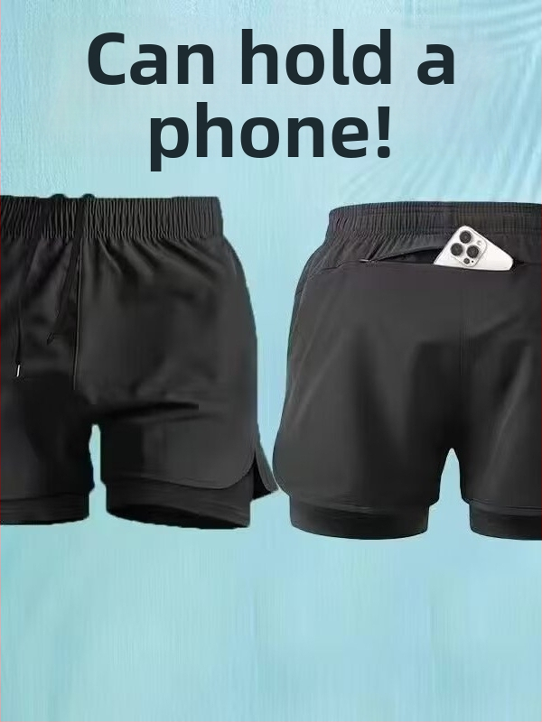 Vyriski greitai džiūstantys plaukimo šortai su dviguba pamušalu; penkių colių ilgio; poliesterio audinys; sporto stilius; tiesus kirpimas.