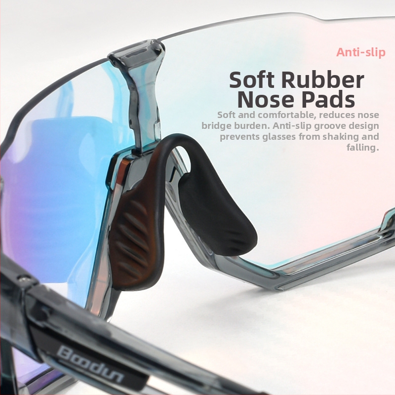 Dviračių akiniai - vėjo atsparūs, unisex, modelis 7300, suderinami su miopijos akiniais, PC danga