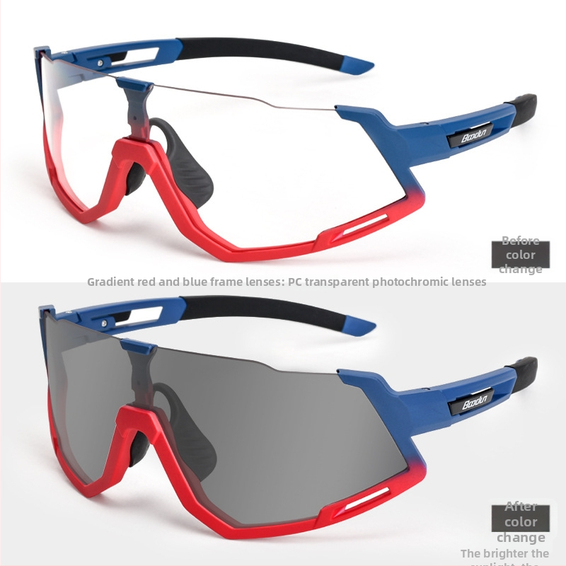 Dviračių akiniai - vėjo atsparūs, unisex, modelis 7300, suderinami su miopijos akiniais, PC danga