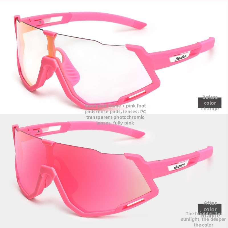 Dviračių akiniai - vėjo atsparūs, unisex, modelis 7300, suderinami su miopijos akiniais, PC danga