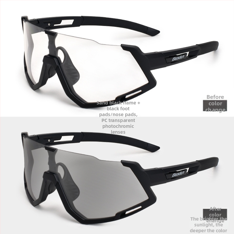 Dviračių akiniai - vėjo atsparūs, unisex, modelis 7300, suderinami su miopijos akiniais, PC danga