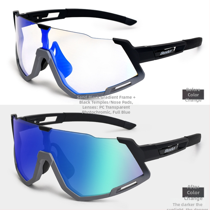 Dviračių akiniai - vėjo atsparūs, unisex, modelis 7300, suderinami su miopijos akiniais, PC danga