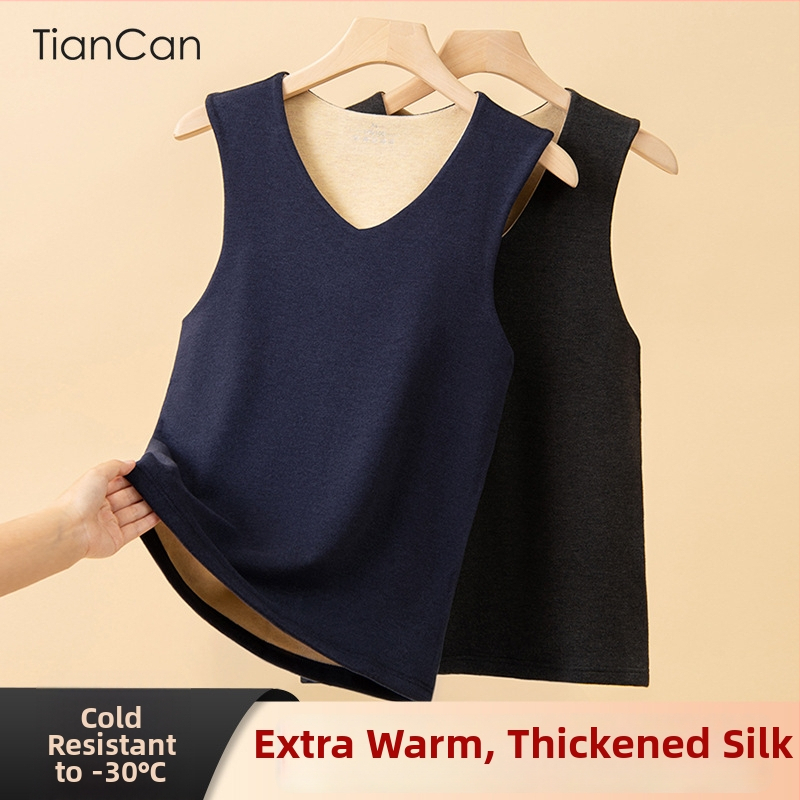 Termilise soojendusega vest antibakteriaalsete omadustega, kahekihiline polüestri kangas