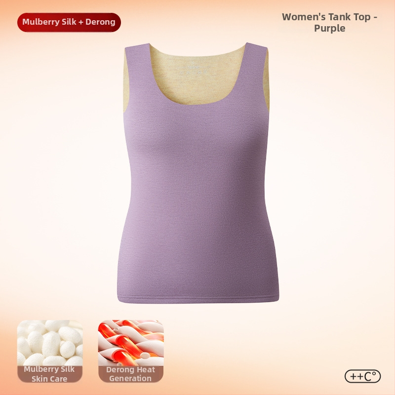 Termilise soojendusega vest antibakteriaalsete omadustega, kahekihiline polüestri kangas