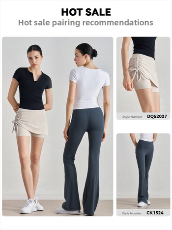 Moterų liesas jogos viršūnė su trumpomis rankovėmis, didelis elastingumas, nailonas/spandeksas 82/18, pilvo ilgis