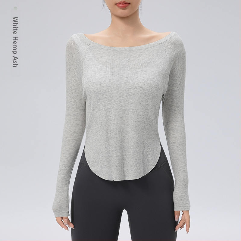 Jogos viršūnė - Laisvas kirpimas, klubų ilgis, ilgos rankovės, 80% nailonas + 20% spandekso, drėgmės reguliavimas, greitas džiūvimas