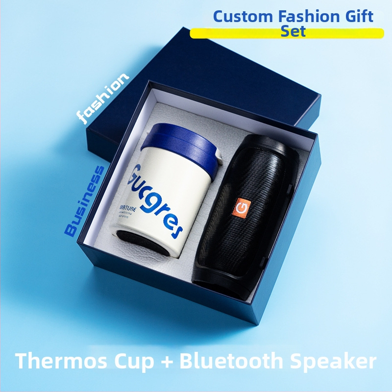 Good luck verslo dovanos komplektas iš metalo, šiuolaikiškas minimalistinis stilius, pritaikytas logotipas suvenyras