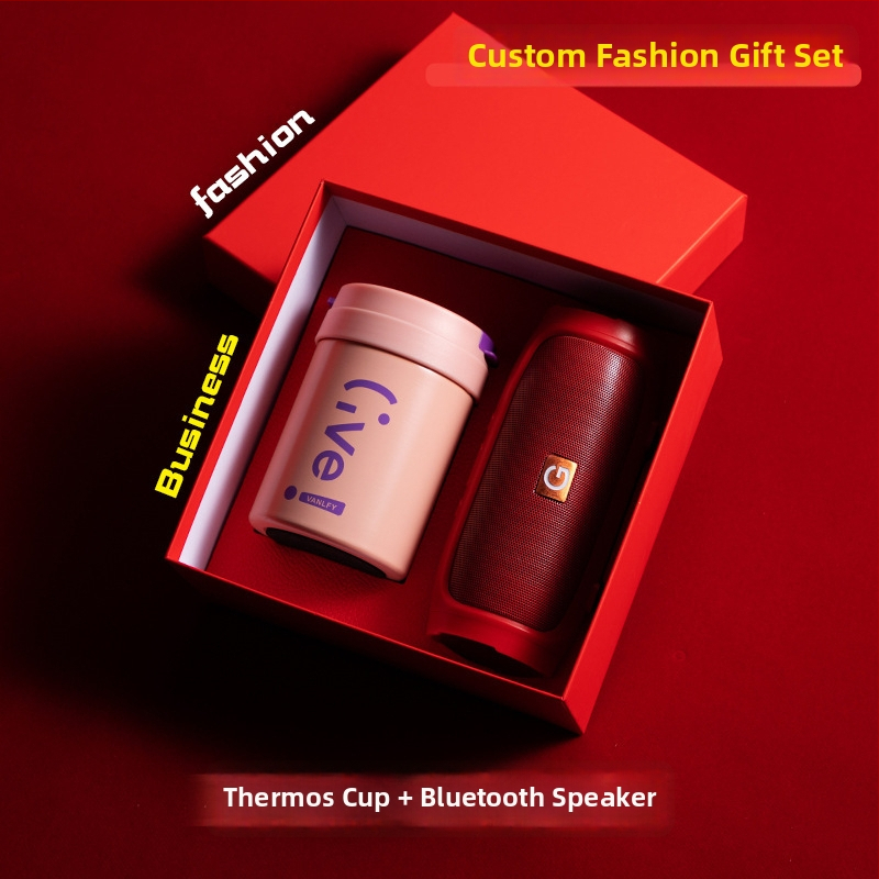 Good luck verslo dovanos komplektas iš metalo, šiuolaikiškas minimalistinis stilius, pritaikytas logotipas suvenyras