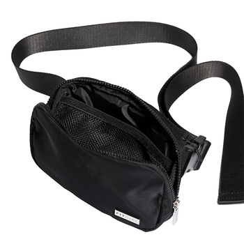 Unisex νάιλον τσαντάκι μέσης με ιμάντα crossbody - ελαφρύ, ανθεκτικό, επεκτάσιμος; επένδυση από νάιλον, μοτίβο με γράμματα, για υπαίθριες αθλητικές δραστηριότητες, άνοιξη 2025