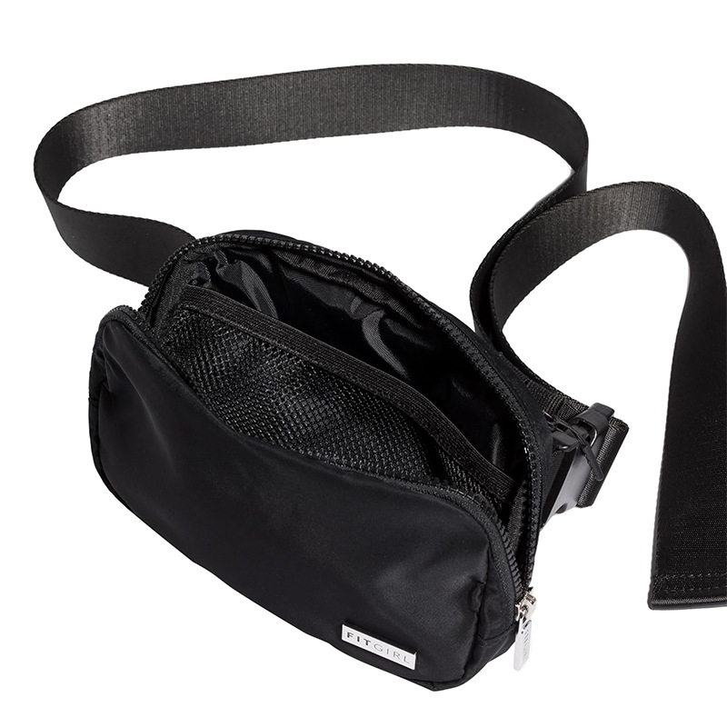 Unisex νάιλον τσαντάκι μέσης με ιμάντα crossbody - ελαφρύ, ανθεκτικό, επεκτάσιμος; επένδυση από νάιλον, μοτίβο με γράμματα, για υπαίθριες αθλητικές δραστηριότητες, άνοιξη 2025