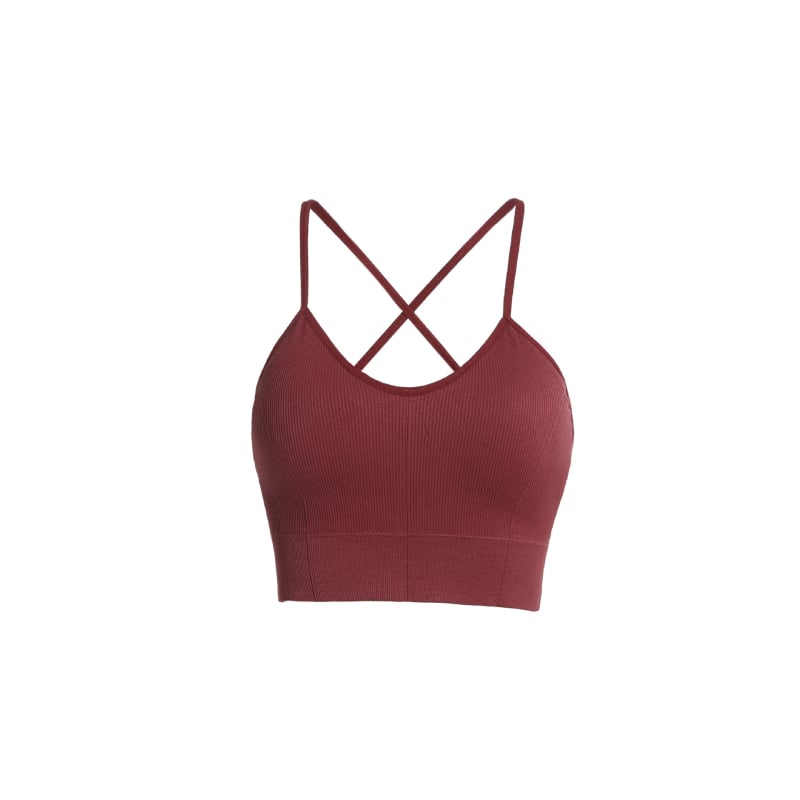 Joga viršelis su natūraliaus jausena, šoninis krūtinės palaikymas, sportinis liemenė su kryžmine nugara ir smūgių sugeriamasis dizainas; Audinys: brokatas spandeksas; Medžiaga: nailonas; Krojus: siauras; Trumpas ilgis; Įtraukti krūties pagalbliai