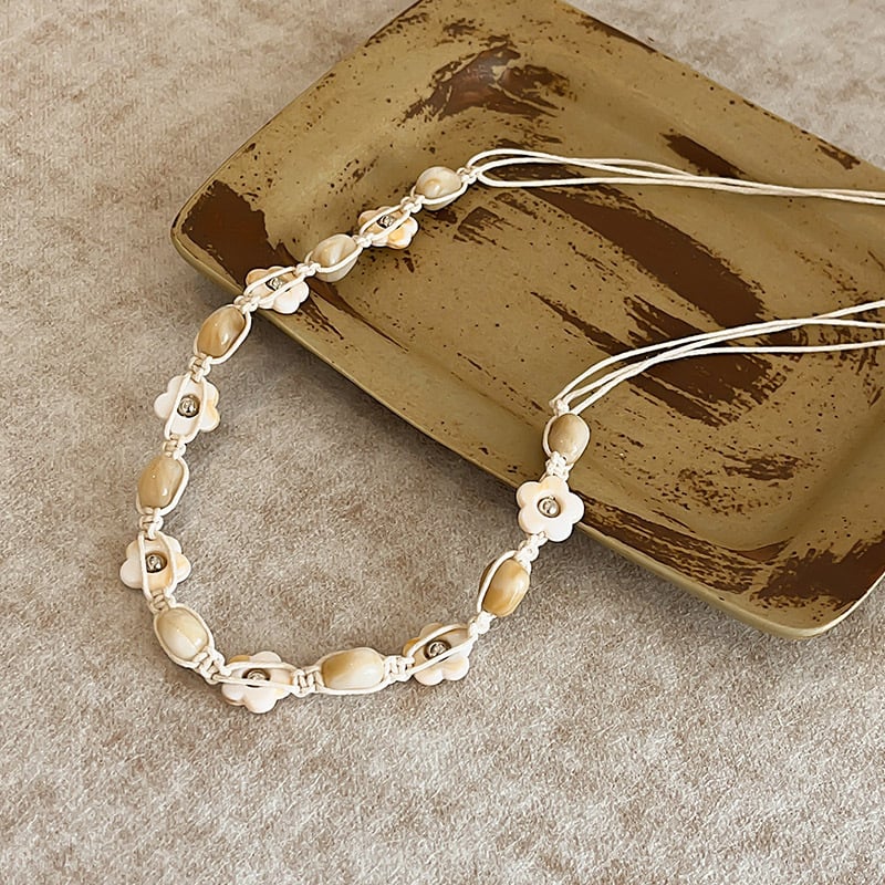 Бохемски ретро плетен колан за жени — памучна тъкан, серия Princess, с една примка, лято и пролет