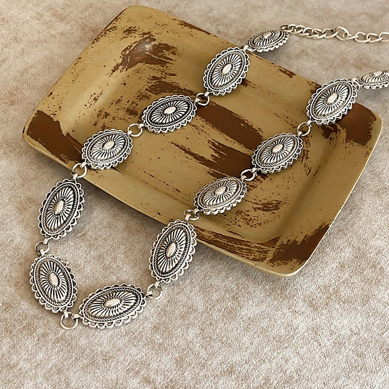 Бохемски ретро плетен колан за жени — памучна тъкан, серия Princess, с една примка, лято и пролет