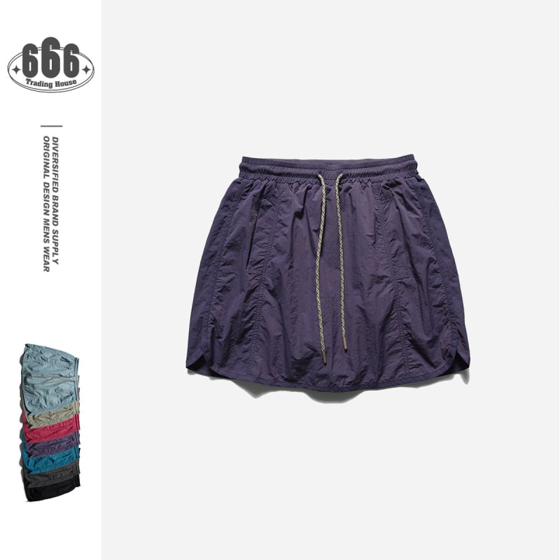 Α-γραμμής μίνι φούστα για τένις, κοντή γραμμή, νάιλον 95%+, εκτυπωμένα στοιχεία, casual στυλ Ιαπωνο-Κορεατικό