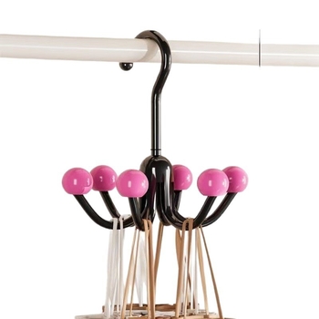 Šešių kablių multifunkcinė kabykla krepšiams ir drabužiams – aukštos mangano plienas, daugiau nei trijų eilių kabliukai, 1-3 kg talpa