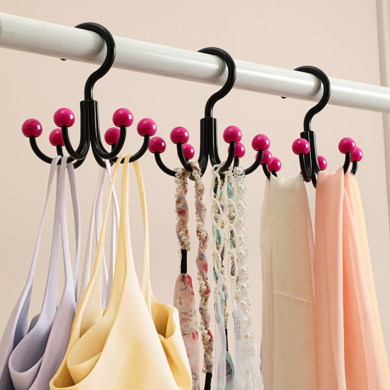 Šešių kablių multifunkcinė kabykla krepšiams ir drabužiams – aukštos mangano plienas, daugiau nei trijų eilių kabliukai, 1-3 kg talpa