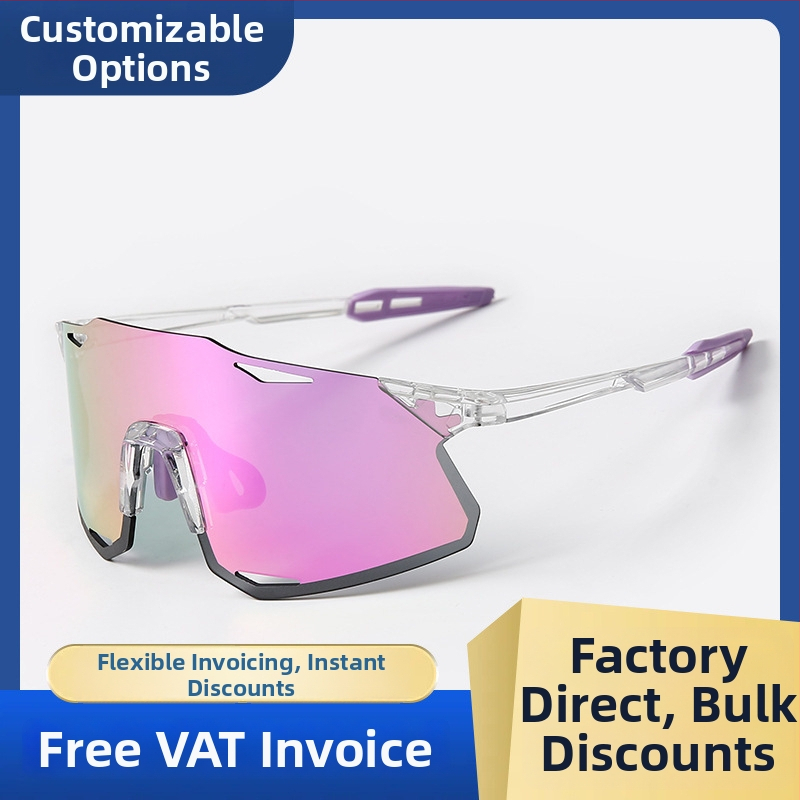 Dviračių akiniai UV400, vėju atsparūs, keičiančių spalvų lęšiai, suderinami su dioptriniais akiniais, reguliuojami nosies pagalvėlės (Modelis S5)