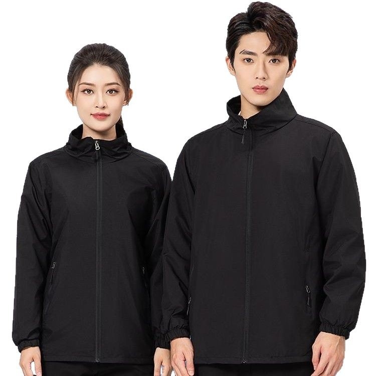 Мъжко яке за пролет и есен: леко, водоустойчиво и ветроустойчиво, дишащо, полиестерна външна материя, със стояща яка