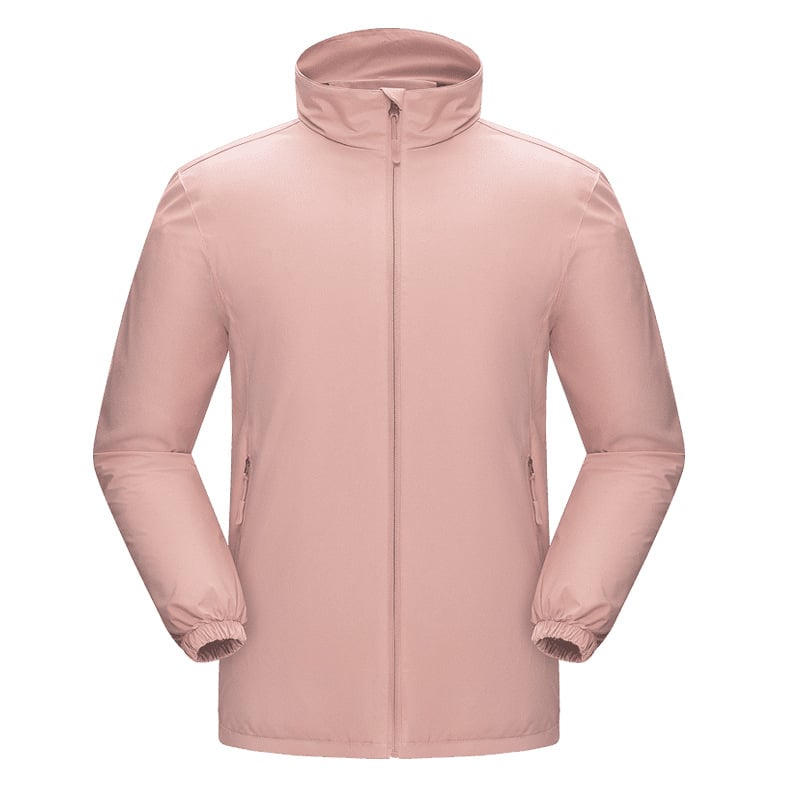 Мъжко яке за пролет и есен: леко, водоустойчиво и ветроустойчиво, дишащо, полиестерна външна материя, със стояща яка